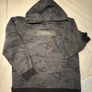 Camouflage Hoodie with Black Accents